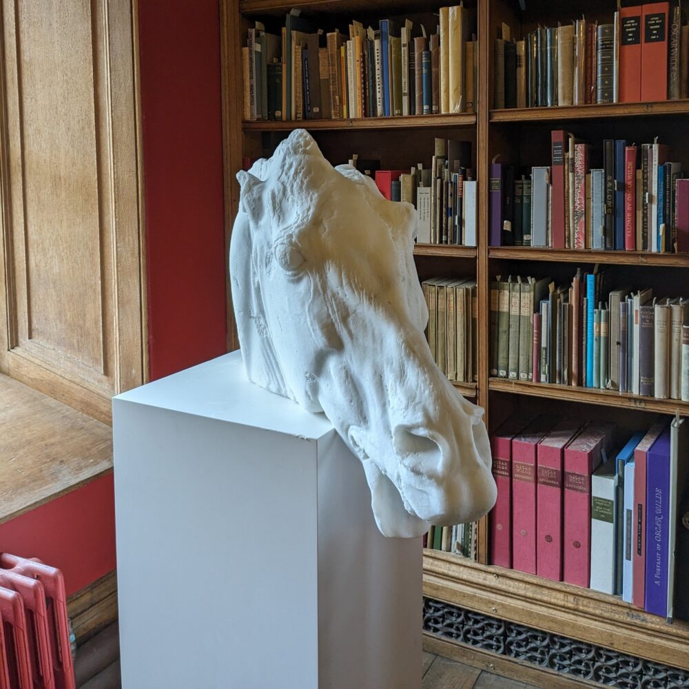 A Pentelic marble replica of the Selene horse, created by the Institute for Digital Archaeology.